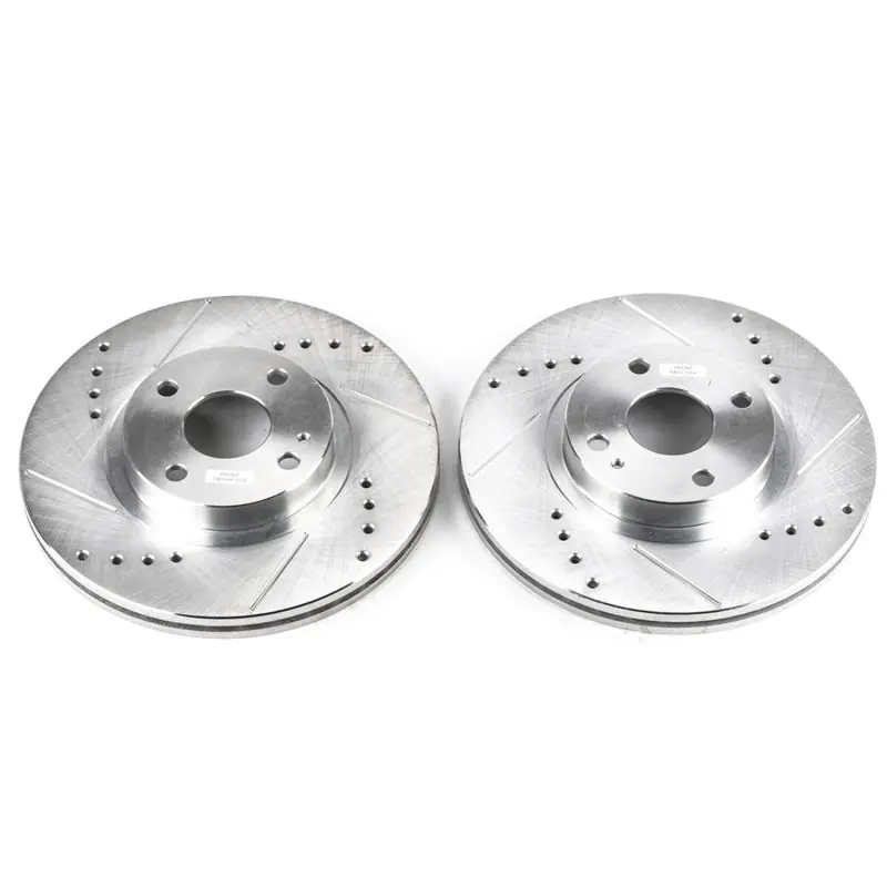 Power Stop 01-05 Mazda Miata Front Evolution Drilled & Slotted Rotors - Pair (PSBJBR950XPR)