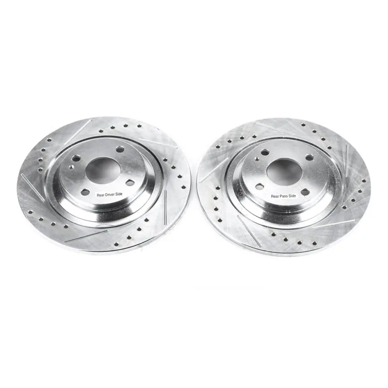 Power Stop 01-05 Mazda Miata Rear Evolution Drilled & Slotted Rotors - Pair (PSBJBR951XPR)