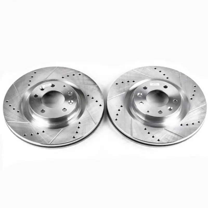Power Stop 04-11 Mazda RX-8 Front Evolution Drilled & Slotted Rotors - Pair (PSBJBR968XPR)