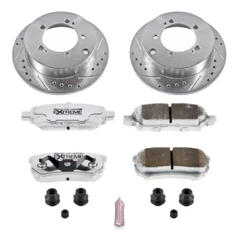 Power Stop 04-06 Mitsubishi Lancer Rear Z26 Street Warrior Brake Kit (PSBK1202-26)