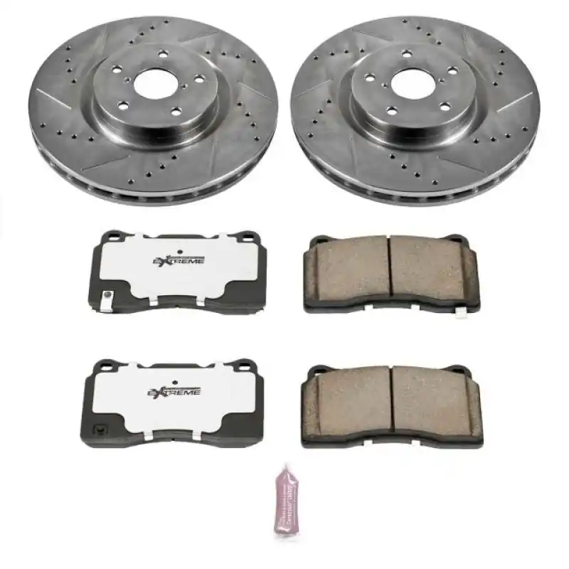Power Stop 05-14 Subaru Impreza Front Z26 Street Warrior Brake Kit (PSBK131-26)