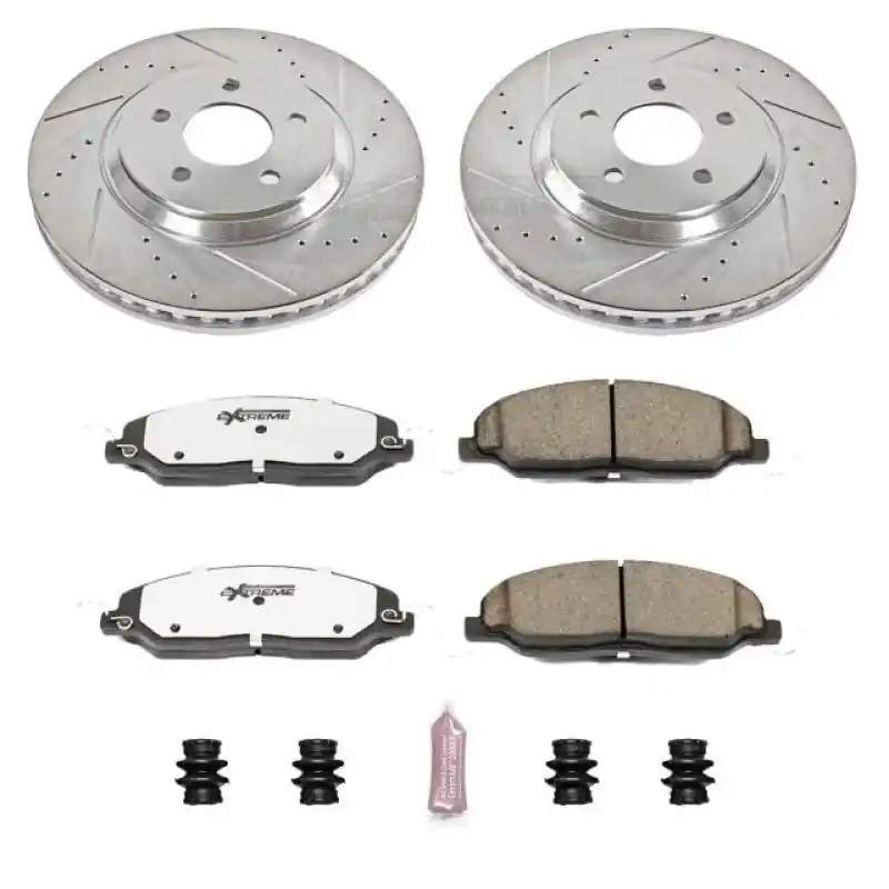 Power Stop 05-10 Ford Mustang Front Z26 Street Warrior Brake Kit (PSBK1380-26)