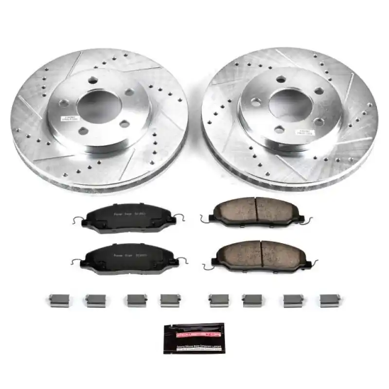 Power Stop 05-10 Ford Mustang Front Z23 Evolution Sport Brake Kit (PSBK1382)
