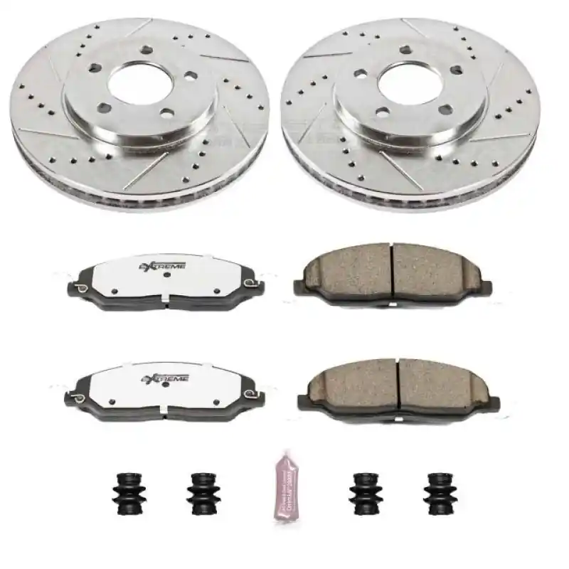 Power Stop 05-10 Ford Mustang Front Z26 Street Warrior Brake Kit (PSBK1382-26)
