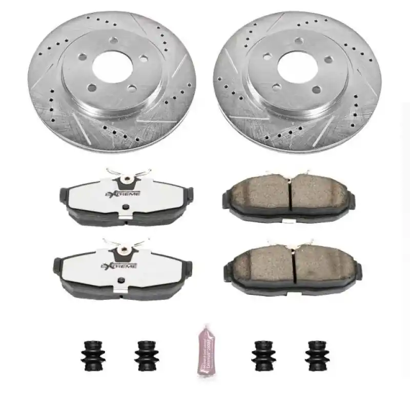 Power Stop 05-11 Ford Mustang Rear Z26 Street Warrior Brake Kit (PSBK1384-26)