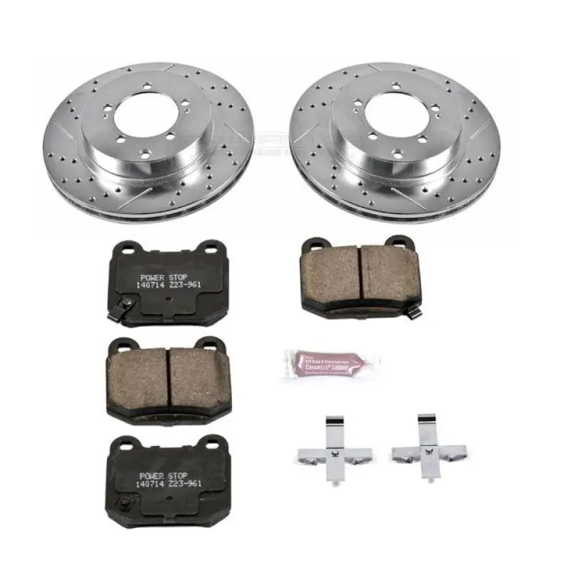 Power Stop 03-06 Mitsubishi Lancer Rear Z23 Evolution Sport Brake Kit (PSBK156)