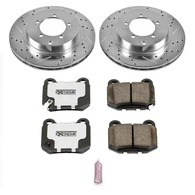 Power Stop 03-06 Mitsubishi Lancer Rear Z26 Street Warrior Brake Kit (PSBK156-26)
