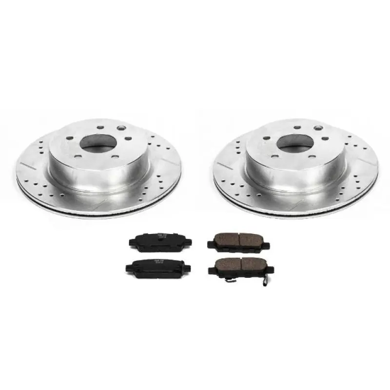 Power Stop 08-12 Infiniti EX35 Rear Z23 Evolution Sport Brake Kit (PSBK179)