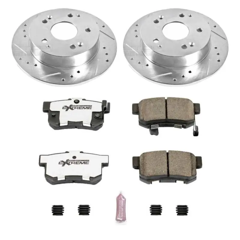 Power Stop 97-01 Acura Integra Rear Z26 Street Warrior Brake Kit (PSBK2270-26)