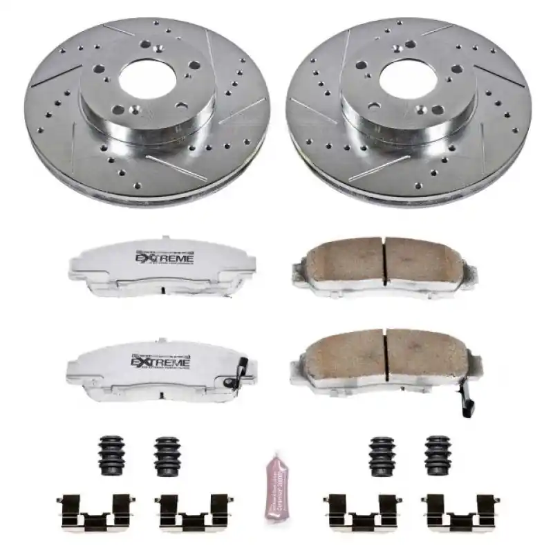 Power Stop 03-07 Honda Accord Front Z26 Street Warrior Brake Kit (PSBK2558-26)