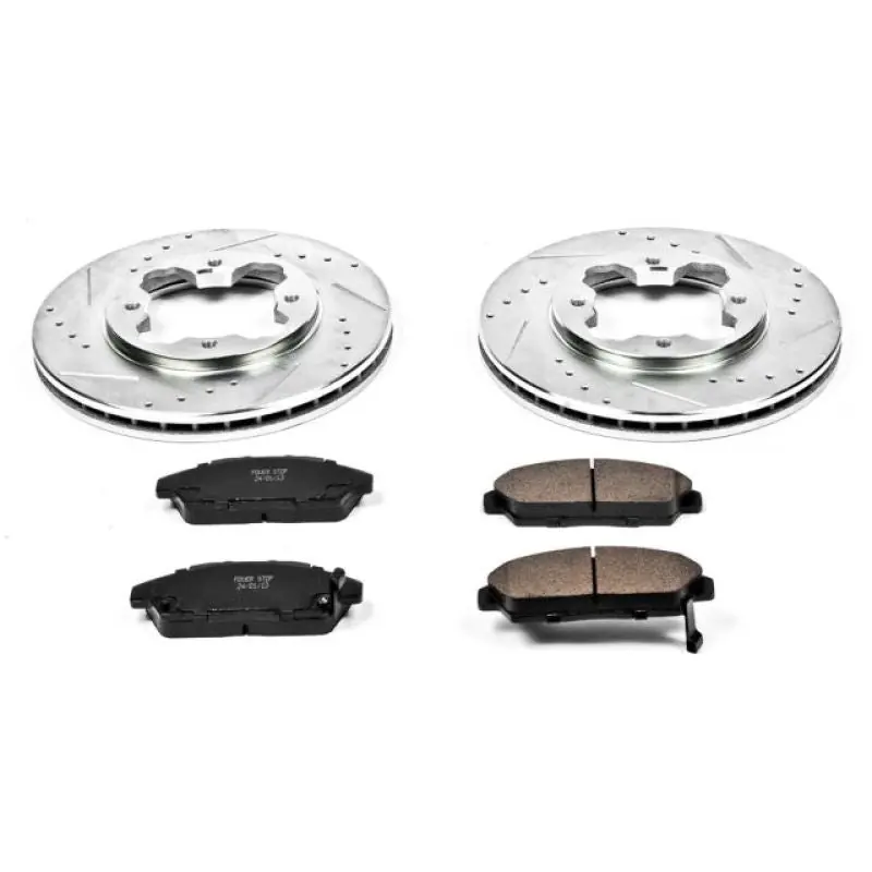 Power Stop 90-93 Honda Accord Front Z23 Evolution Sport Brake Kit (PSBK3164)