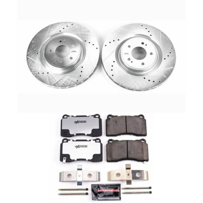 Power Stop 08-15 Mitsubishi Lancer Front Z26 Street Warrior Brake Kit (PSBK4551-26)