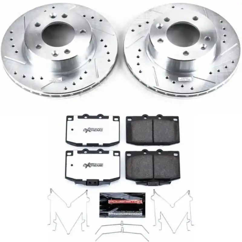 Power Stop 86-91 Mazda RX-7 Front Z26 Street Warrior Brake Kit (PSBK470-26)