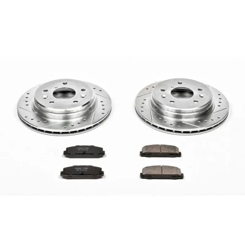 Power Stop 86-91 Mazda RX-7 Rear Z23 Evolution Sport Brake Kit (PSBK472)