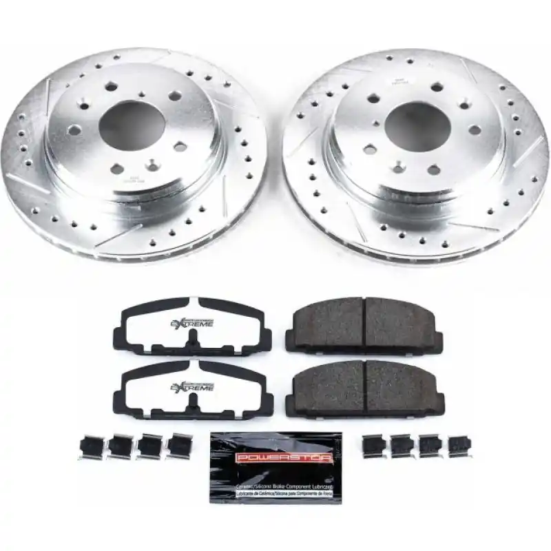 Power Stop 86-91 Mazda RX-7 Rear Z26 Street Warrior Brake Kit (PSBK472-26)