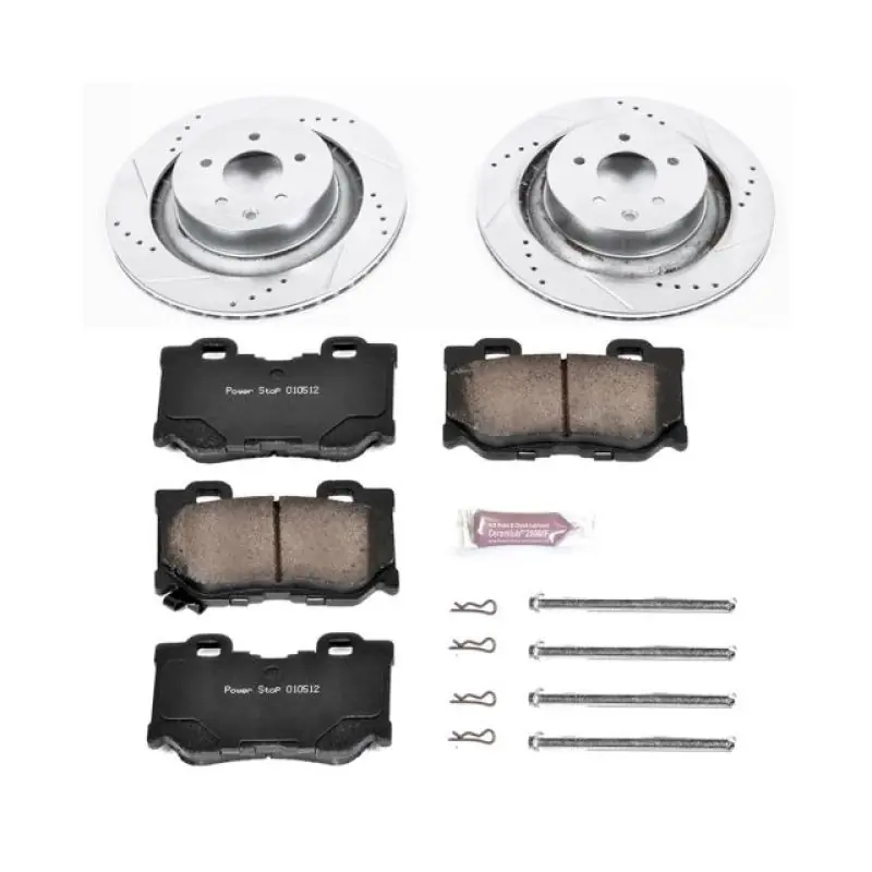 Power Stop 08-13 Infiniti G37 Rear Z23 Evolution Sport Brake Kit (PSBK4732)