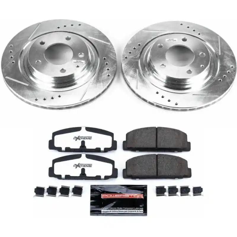Power Stop 93-95 Mazda RX-7 Rear Z26 Street Warrior Brake Kit (PSBK4835-26)