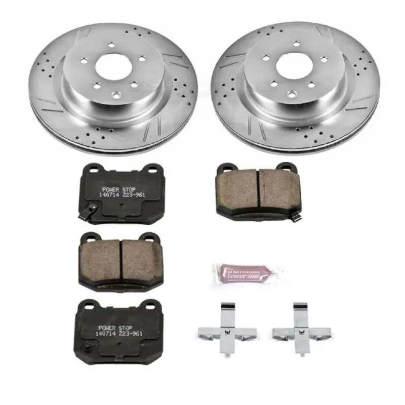 Power Stop 03-04 Infiniti G35 Rear Z23 Evolution Sport Brake Kit (PSBK5303)