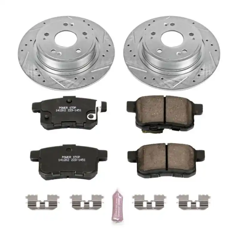 Power Stop 11-14 Acura TSX Rear Z23 Evolution Sport Brake Kit (PSBK5368)