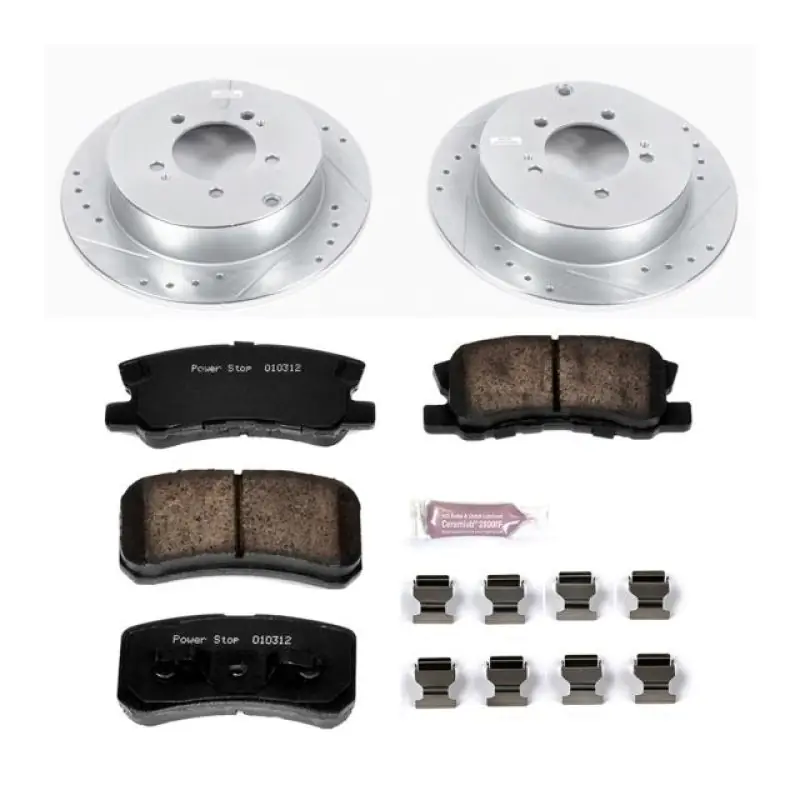 Power Stop 09-15 Mitsubishi Lancer Rear Z23 Evolution Sport Brake Kit (PSBK5499)