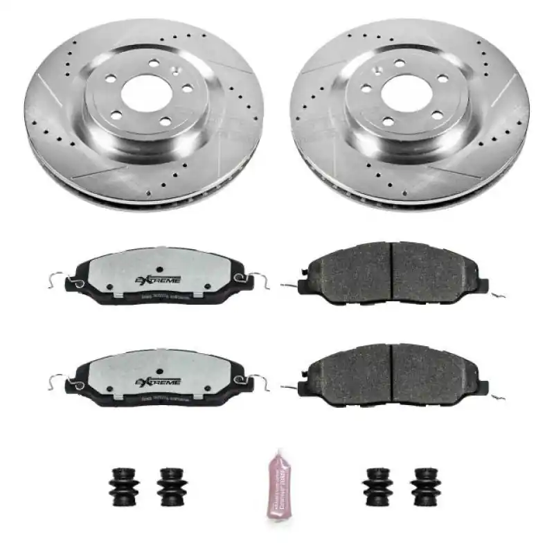 Power Stop 11-14 Ford Mustang Front Z26 Street Warrior Brake Kit (PSBK5944-26)
