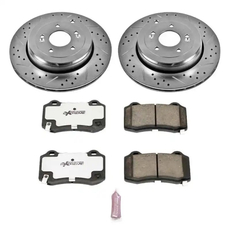 Power Stop 10-16 Hyundai Genesis Coupe Rear Z26 Street Warrior Brake Kit (PSBK6165-26)