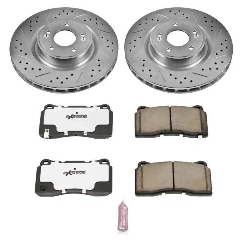 Power Stop 10-16 Hyundai Genesis Coupe Front Z26 Street Warrior Brake Kit (PSBK6166-26)