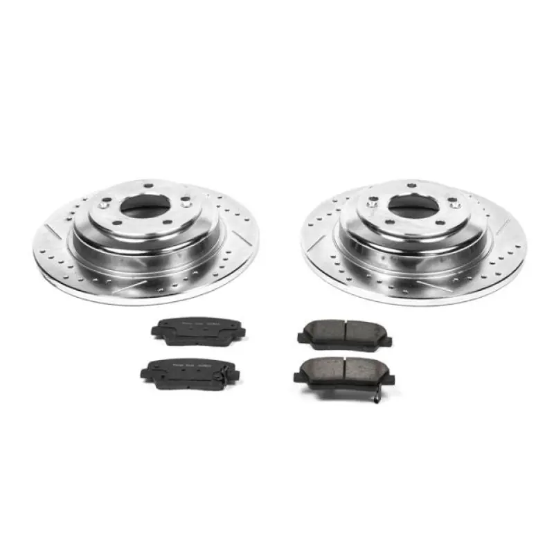 Power Stop 10-16 Hyundai Genesis Coupe Rear Z23 Evolution Sport Brake Kit (PSBK6168)