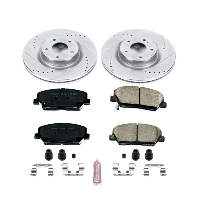 Power Stop 10-16 Hyundai Genesis Coupe Front Z23 Evolution Sport Brake Kit (PSBK6169)
