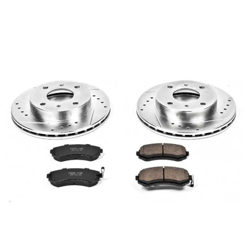 Power Stop 89-96 Nissan 240SX Front Z23 Evolution Sport Brake Kit (PSBK654)