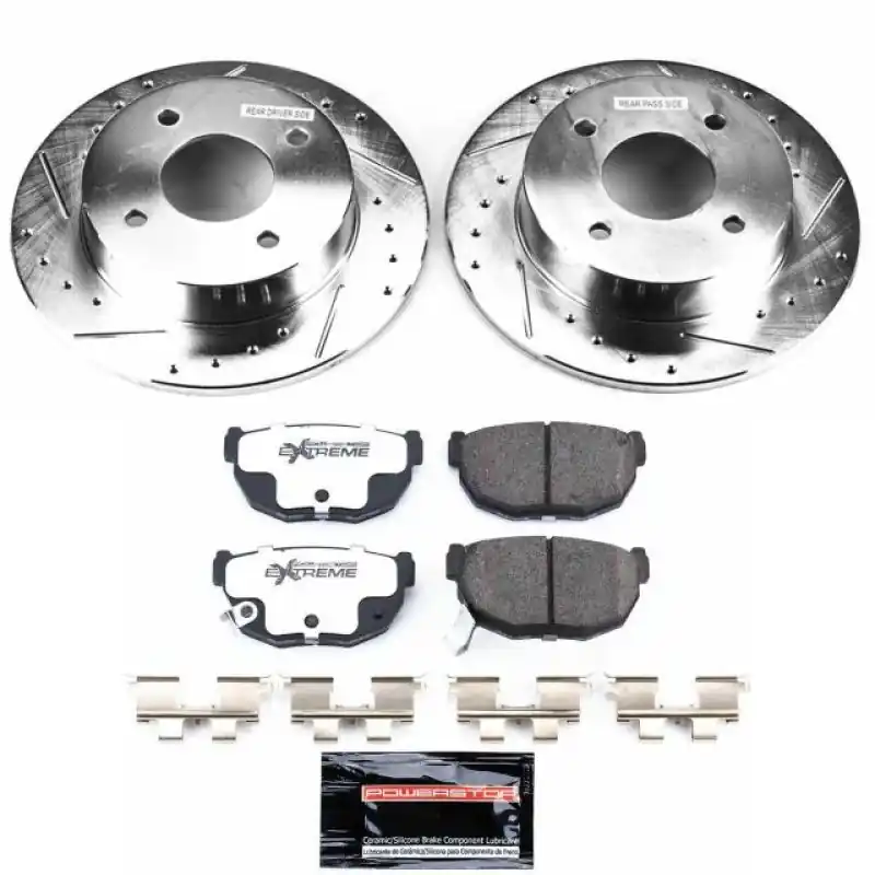 Power Stop 89-98 Nissan 240SX Rear Z26 Street Warrior Brake Kit (PSBK659-26)