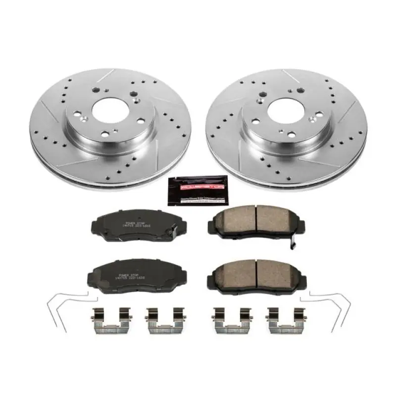 Power Stop 12-15 Honda Civic Front Z23 Evolution Sport Brake Kit (PSBK6766)