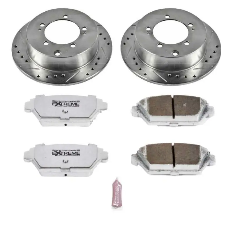 Power Stop 90-94 Eagle Talon Rear Z26 Street Warrior Brake Kit (PSBK684-26)
