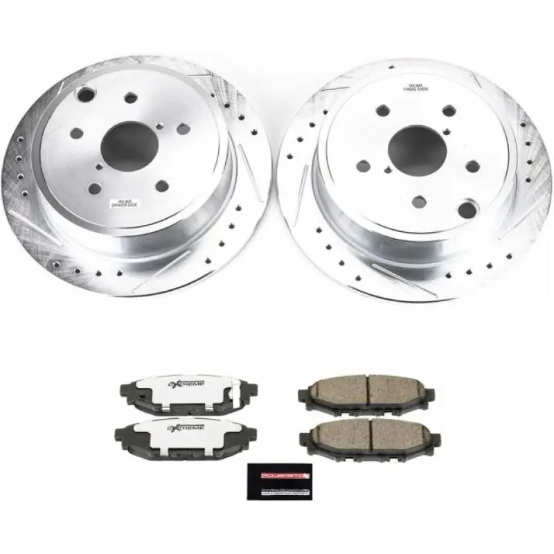 Power Stop 15-19 Subaru WRX Rear Z26 Street Warrior Brake Kit (PSBK6977-26)