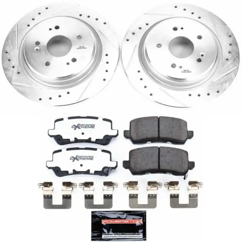Power Stop 15-19 Acura TLX Rear Z26 Street Warrior Brake Kit (PSBK7216-26)