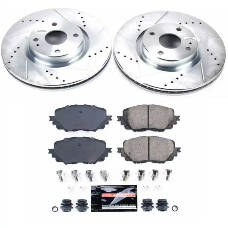 Power Stop 17-19 Fiat 124 Spider Front Z23 Evolution Sport Brake Kit (PSBK7358)