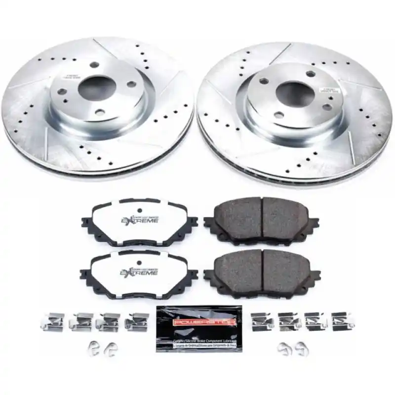 Power Stop 17-19 Fiat 124 Spider Front Z26 Street Warrior Brake Kit (PSBK7358-26)