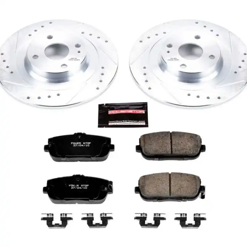 Power Stop 17-19 Fiat 124 Spider Rear Z23 Evolution Sport Brake Kit (PSBK7362)