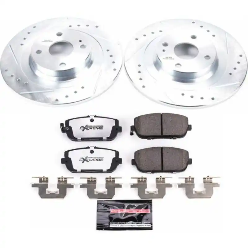Power Stop 17-19 Fiat 124 Spider Rear Z26 Street Warrior Brake Kit (PSBK7362-26)