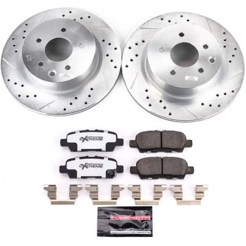 Power Stop 18-19 Nissan 370Z Rear Z26 Street Warrior Brake Kit (PSBK8062-26)