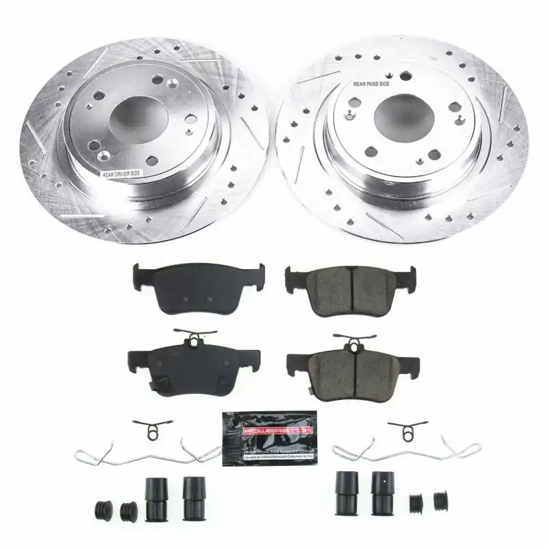 Power Stop 18-19 Honda Accord Rear Z23 Evolution Sport Brake Kit (PSBK8063)