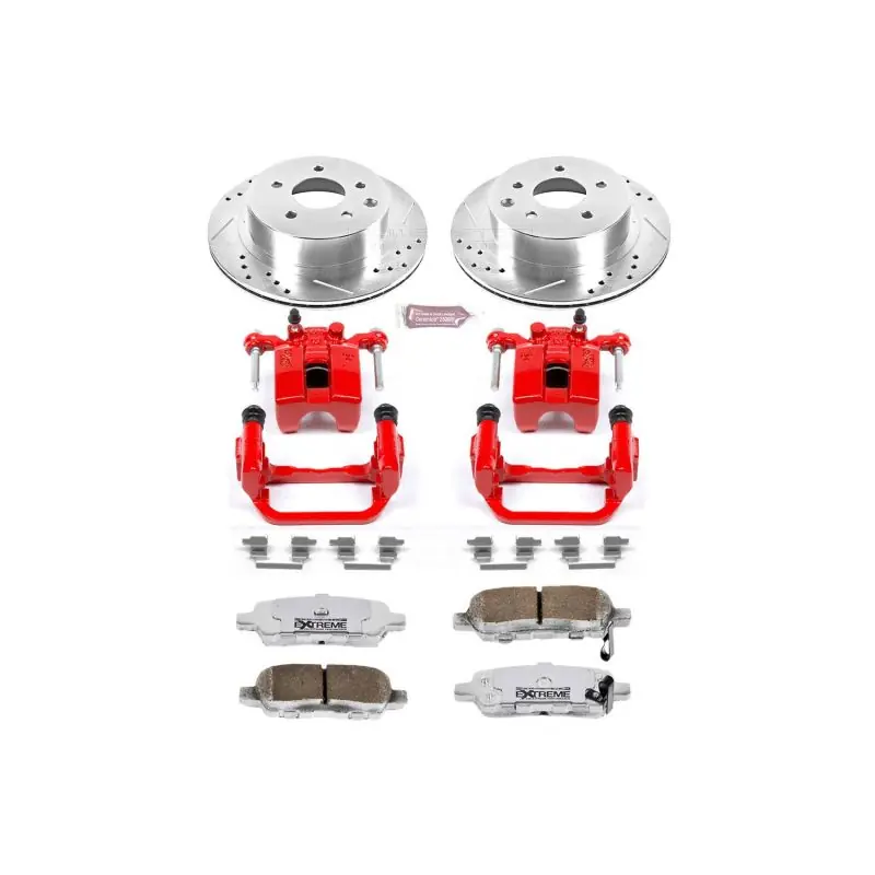Power Stop 03-05 Infiniti G35 Rear Z26 Street Warrior Brake Kit w/Calipers (PSBKC103-26)