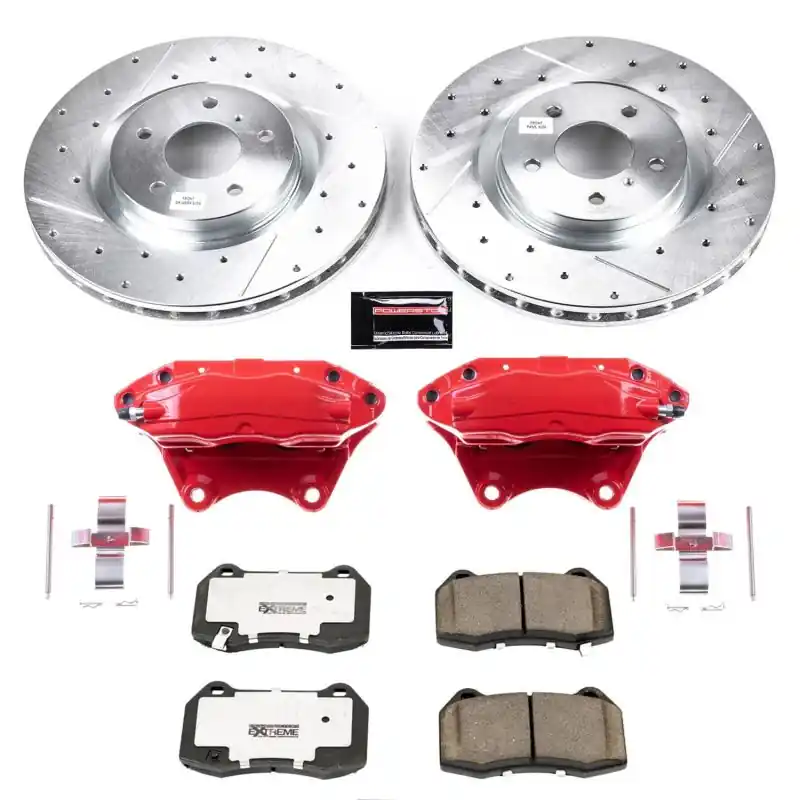 Power Stop 03-04 Infiniti G35 Front Z26 Street Warrior Brake Kit w/Calipers (PSBKC104-26)