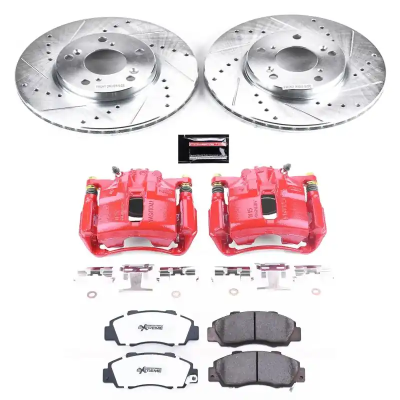 Power Stop 98-02 Honda Accord Front Z26 Street Warrior Brake Kit w/Calipers (PSBKC1041-26)