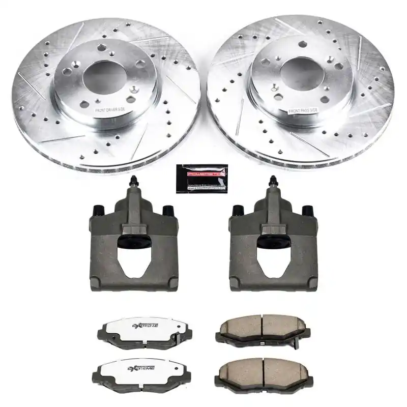 Power Stop 14-15 Acura ILX Front Z26 Street Warrior Brake Kit w/Calipers (PSBKC1043A-26)