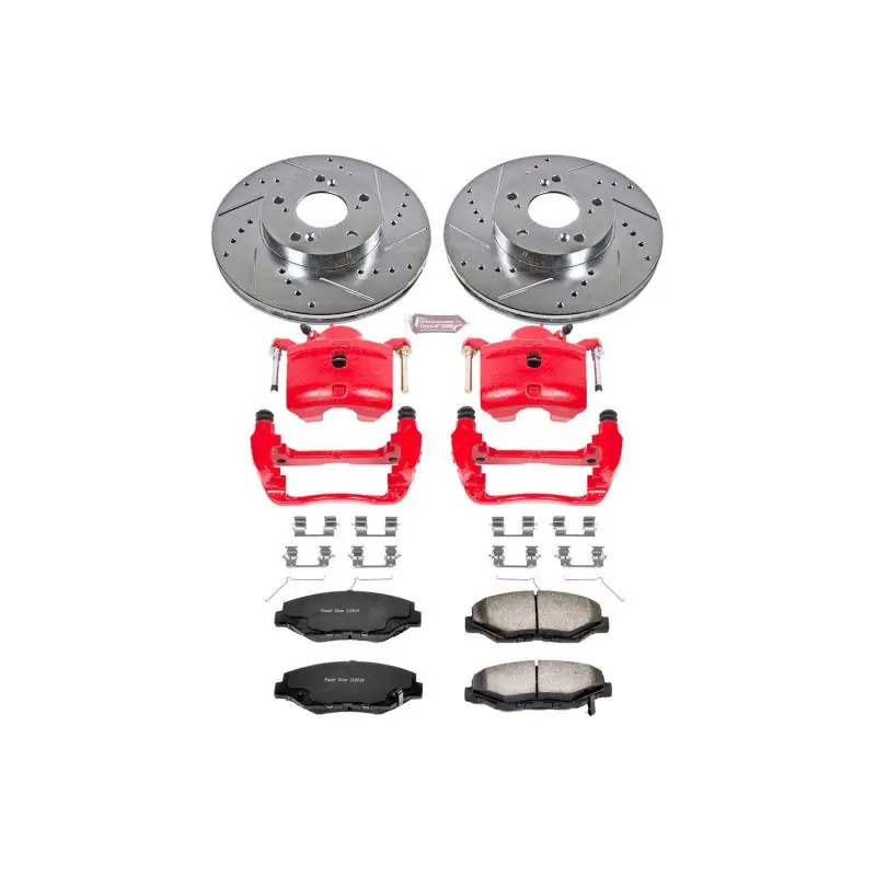 Power Stop 14-15 Acura ILX Front Z36 Truck & Tow Brake Kit w/Calipers (PSBKC1043A-36)