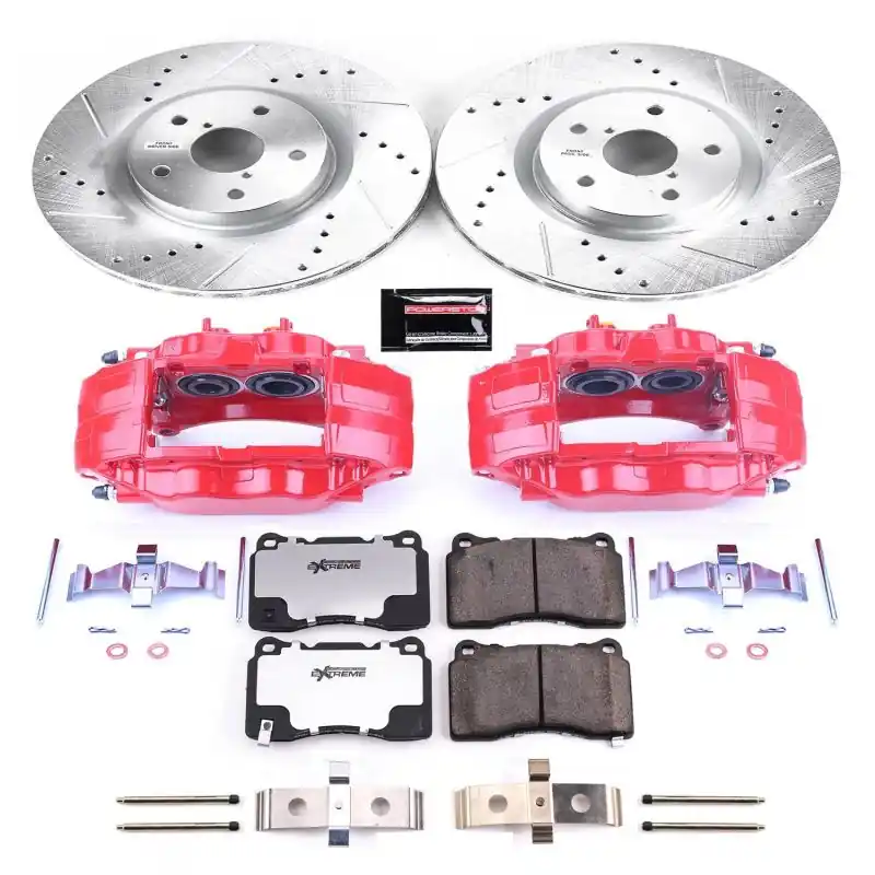 Power Stop 05-14 Subaru Impreza Front Z26 Street Warrior Brake Kit w/Calipers (PSBKC131-26)
