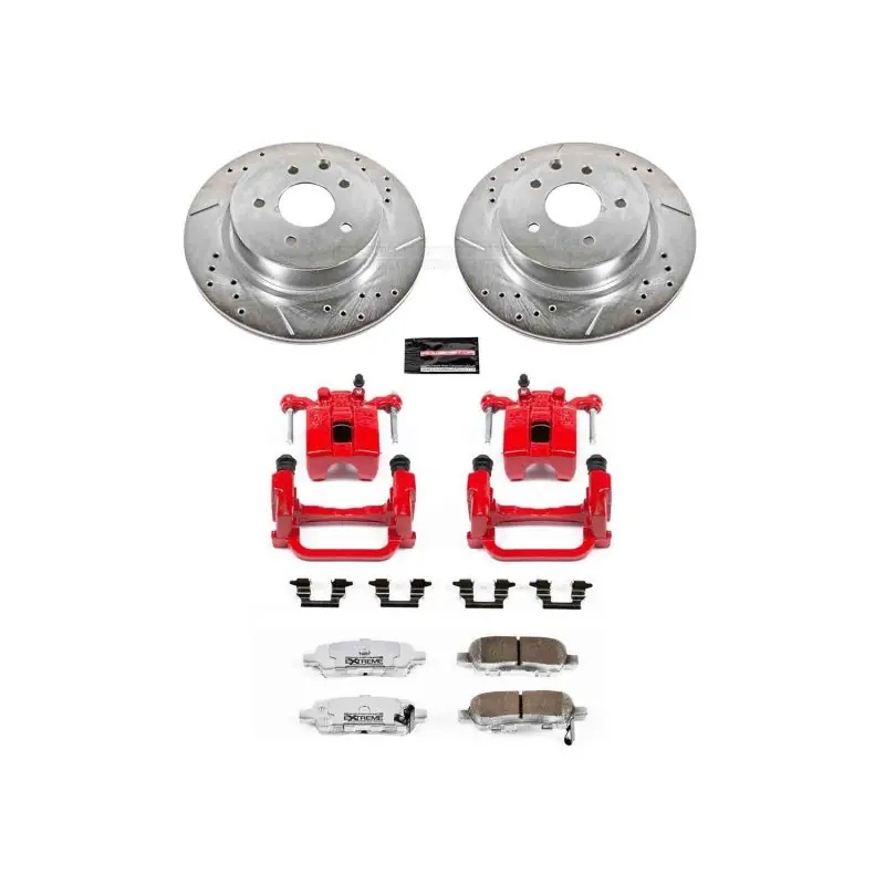 Power Stop 05-08 Infiniti G35 Rear Z26 Street Warrior Brake Kit w/Calipers (PSBKC179-26)