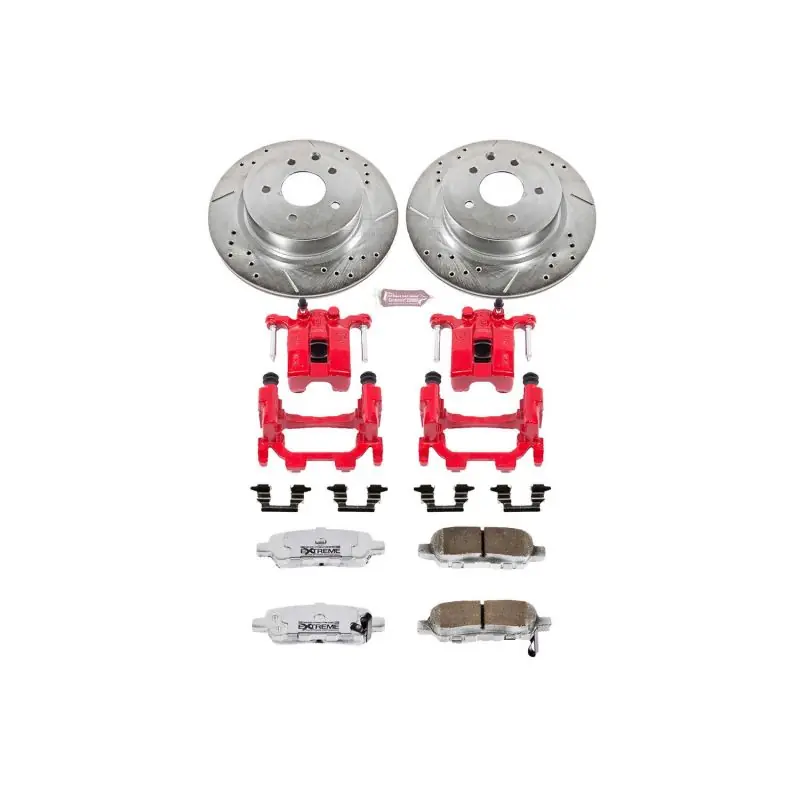 Power Stop 11-12 Infiniti G25 Rear Z26 Street Warrior Brake Kit w/Calipers (PSBKC179A-26)