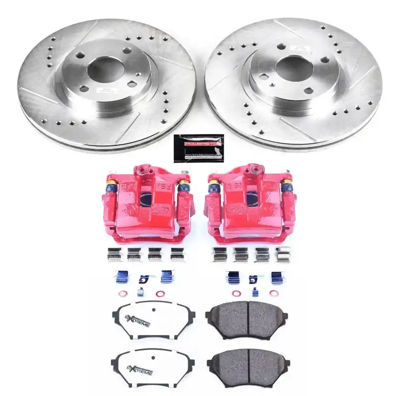 Power Stop 01-05 Mazda Miata Front Z26 Street Warrior Brake Kit w/Calipers (PSBKC2353-26)